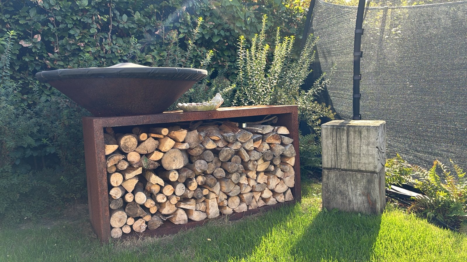Ofyr Corten Island 100 met diverse accessoires, Tuin en Terras, Ophalen, Gebruikt