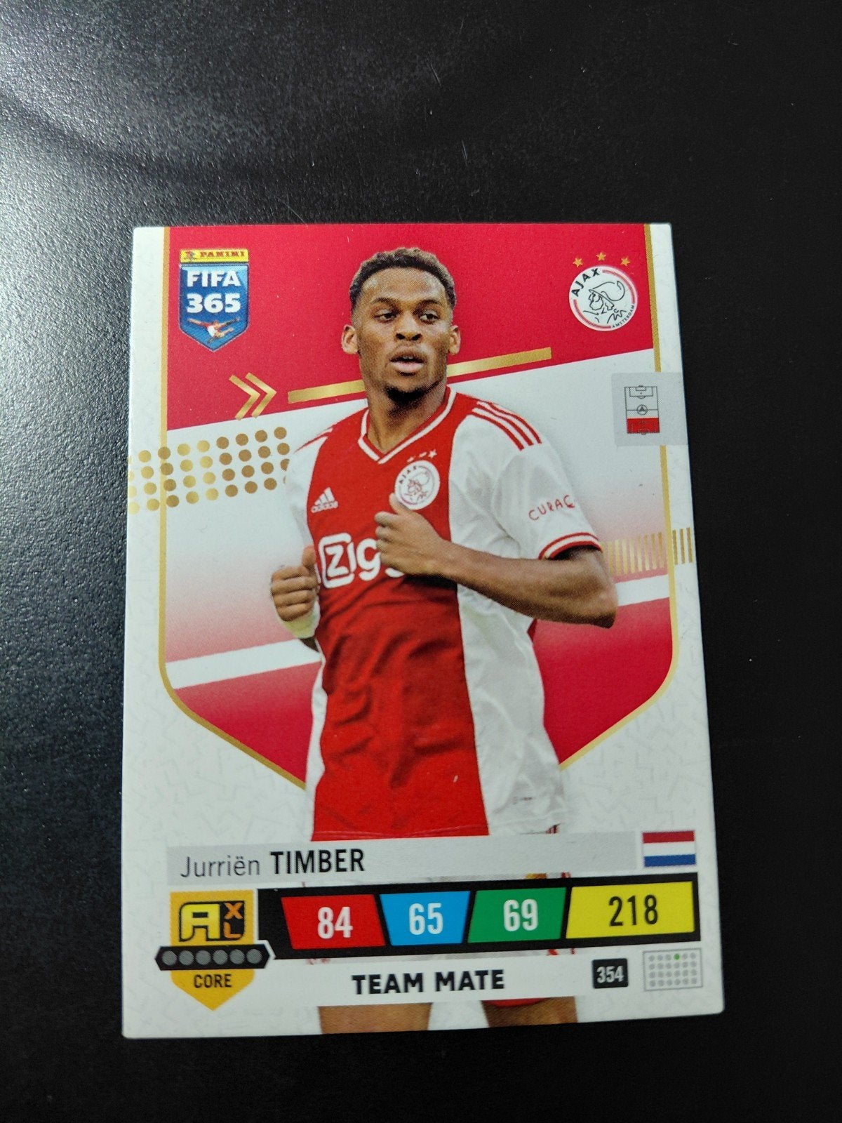 jurrien timber ROOKIE (afc ajax) panini, Ophalen of Verzenden, Nieuw, Ajax, Poster, Plaatje of Sticker