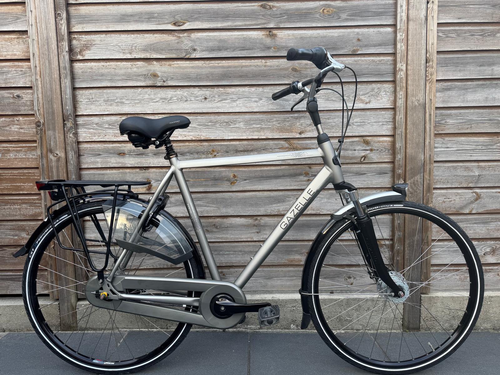 Nette heren Gazelle Paris Plus 61cm, Ophalen, Versnellingen, Zo goed als nieuw, 61 tot 65 cm