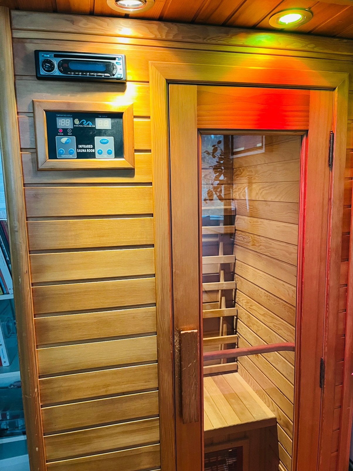 Infrarood cabine 1 persoon, Sport en Fitness, Sauna, Ophalen, Gebruikt, Complete sauna