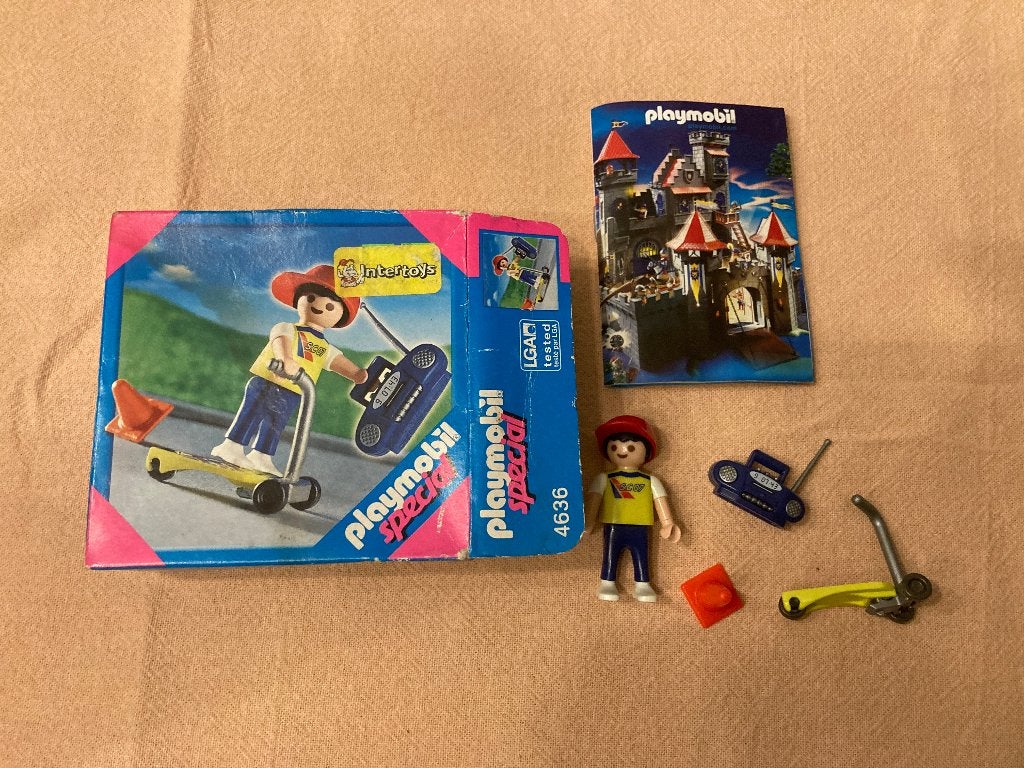 Playmobil special 4636 jongen radio en step set compleet!, Kinderen en Baby's, Speelgoed | Playmobil, Complete set, Voertuig, Ophalen of Verzenden