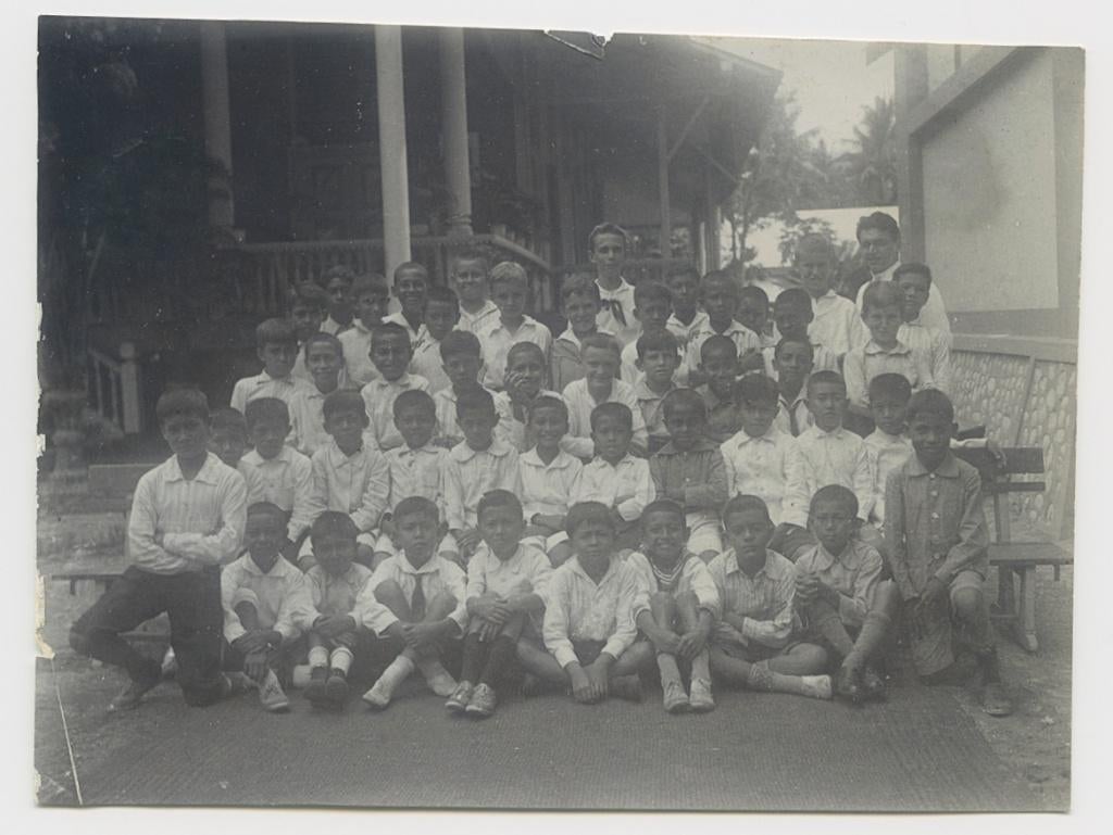 Nederlands Indie Fort de Kock schoolfoto 1929 4e klas, Gebruikt, Verzenden, Foto, Buitenland