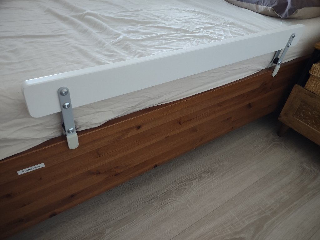IKEA zijsteun kinderbed, Gebruikt, Eenpersoons, Wit, Overige materialen