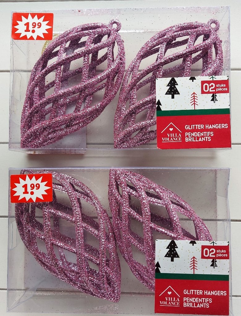 Glitter Hangers 2 st. per doosje / per doosje 1 euro, Ophalen, Nieuw
