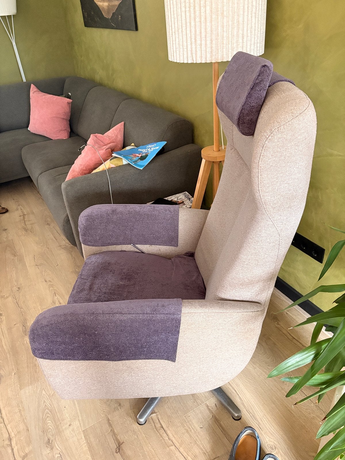 Relax fauteuil Prominent met extra hoezen, Huis en Inrichting, Fauteuils, Ophalen, Gebruikt, Stof, 75 tot 100 cm