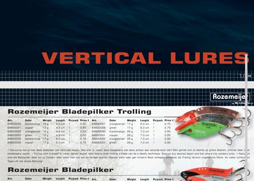 Gezocht: Rozemeijer BladePilker trolling 2007, Watersport en Boten, Hengelsport | Roofvissen, Ophalen of Verzenden, Overige typen