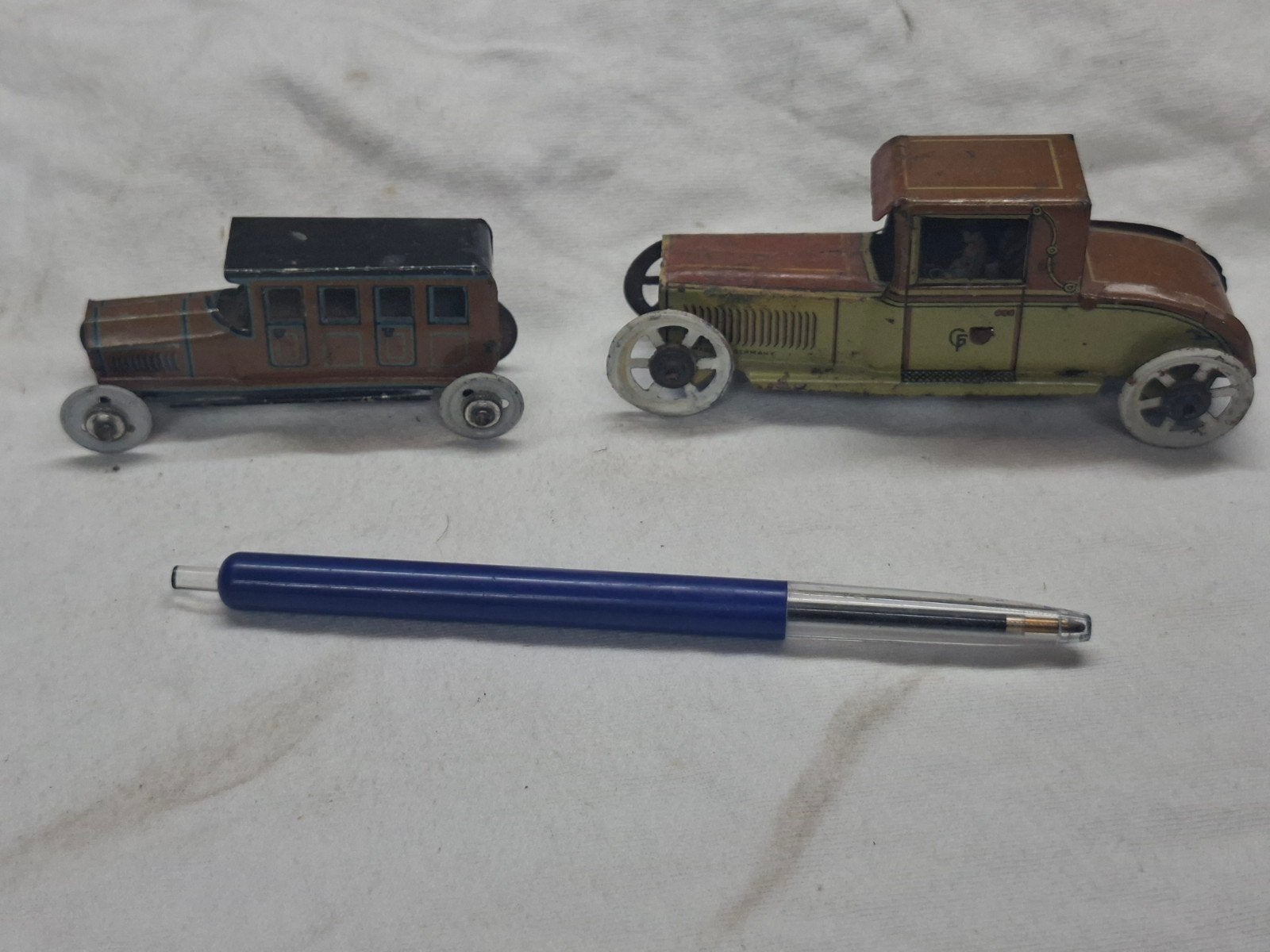 2 x penny toy, Antiek en Kunst, Ophalen