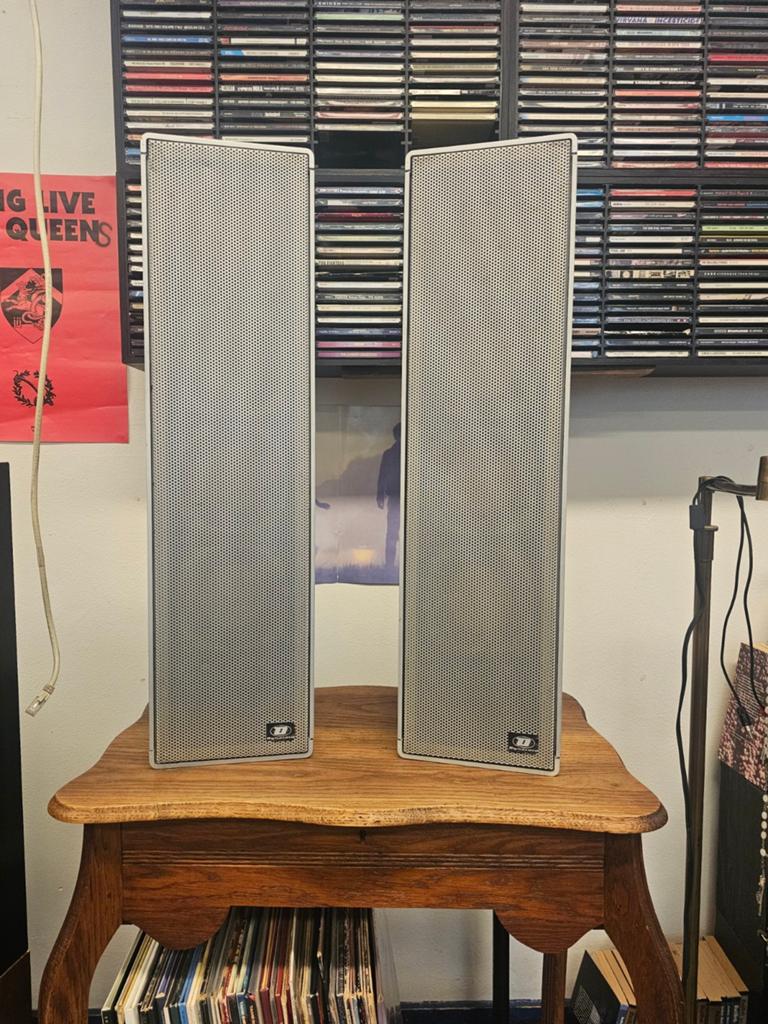 Vintage Dynacord SZ 120 kolomluidsprekers, Ophalen, Minder dan 60 watt, Front, Rear of Stereo speakers, Overige merken