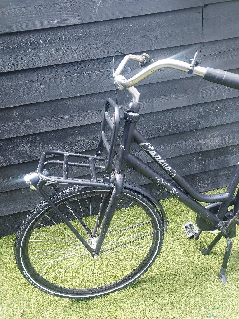 Dames kinder Fiets 28 inch maat 50 zwart alba, Fietsen en Brommers, Fietsen | Meisjes, Gebruikt, Versnellingen, Schijfrem, Overige merken