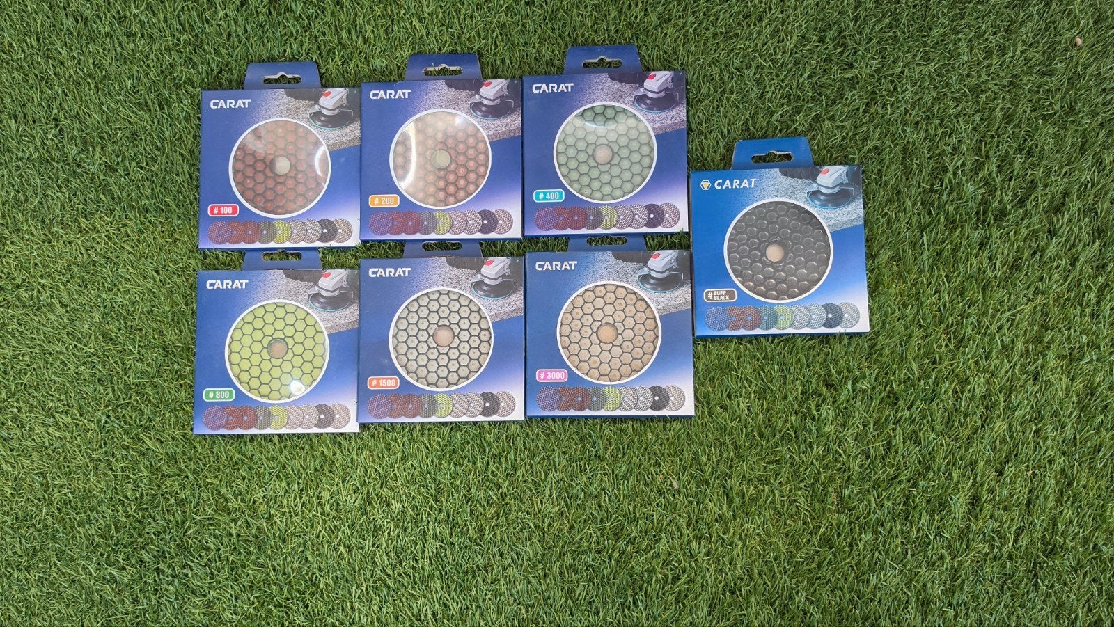 Carat professionele diamant polijstpads set zgan, Ophalen of Verzenden