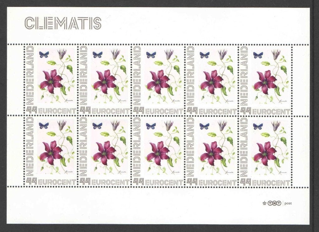 Bloemenpracht op postzegels: Clematis, Ophalen of Verzenden, Na 1940, Postfris