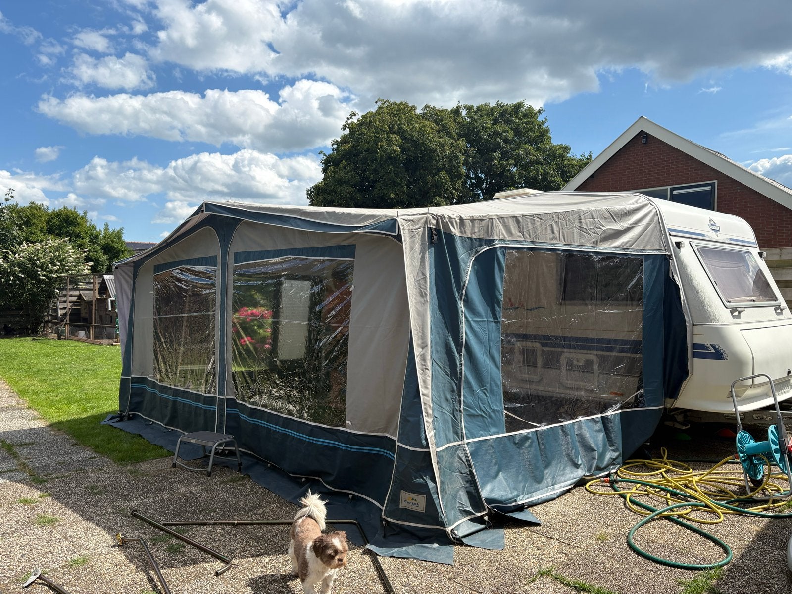 Gerjak Ruime voortent voor caravan, Ophalen, Zo goed als nieuw, Polyester, Overige merken