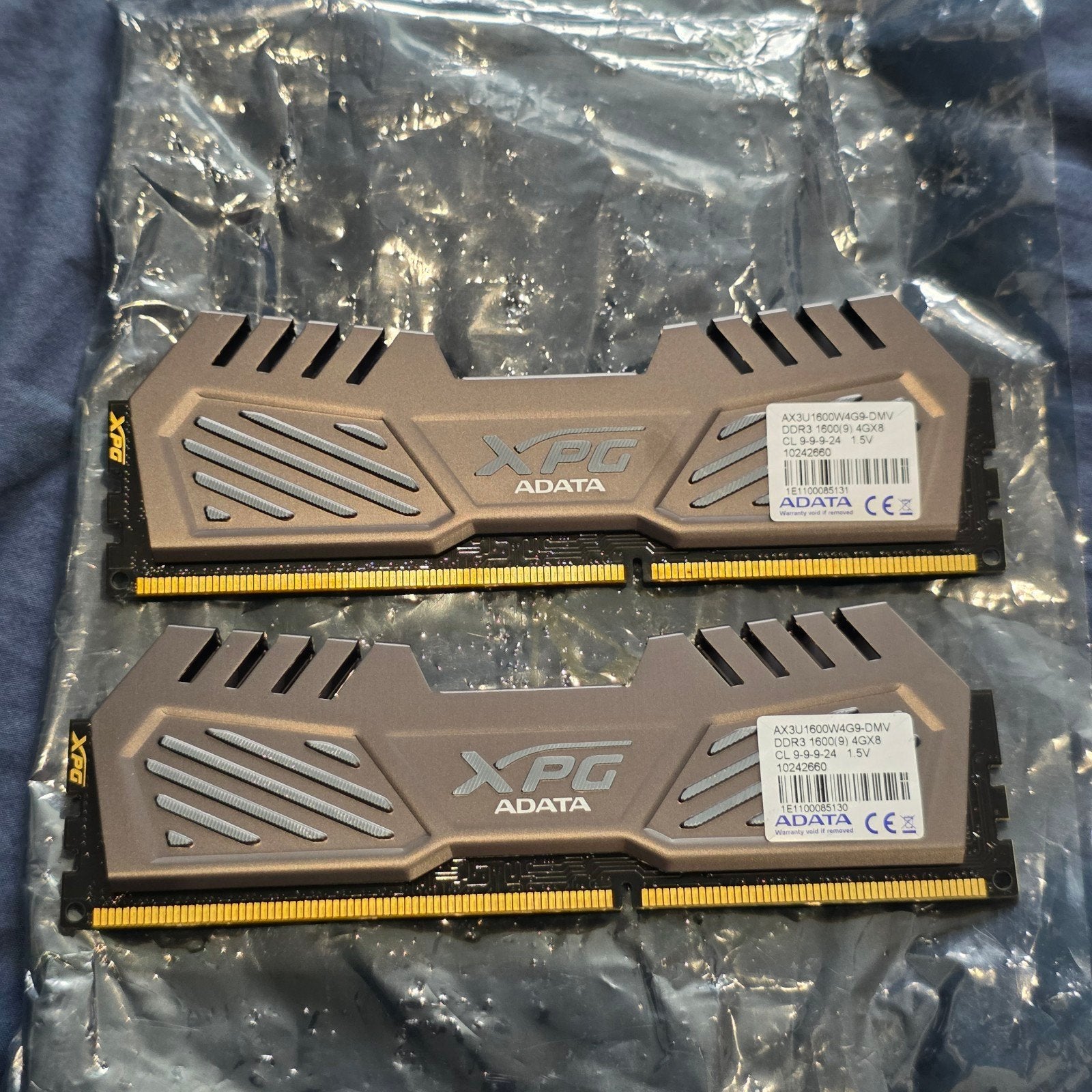 ADATA XPG DDR3 1600MHz 8GB (2x4GB) RAM Geheugen, Computers en Software, RAM geheugen, 8 GB, DDR3, Ophalen of Verzenden, Zo goed als nieuw