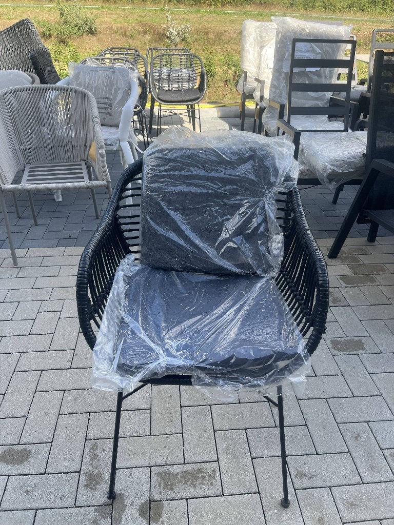 Dining stoel Oslo | Black, Ophalen, Zo goed als nieuw, Kunststof, Stapelbaar