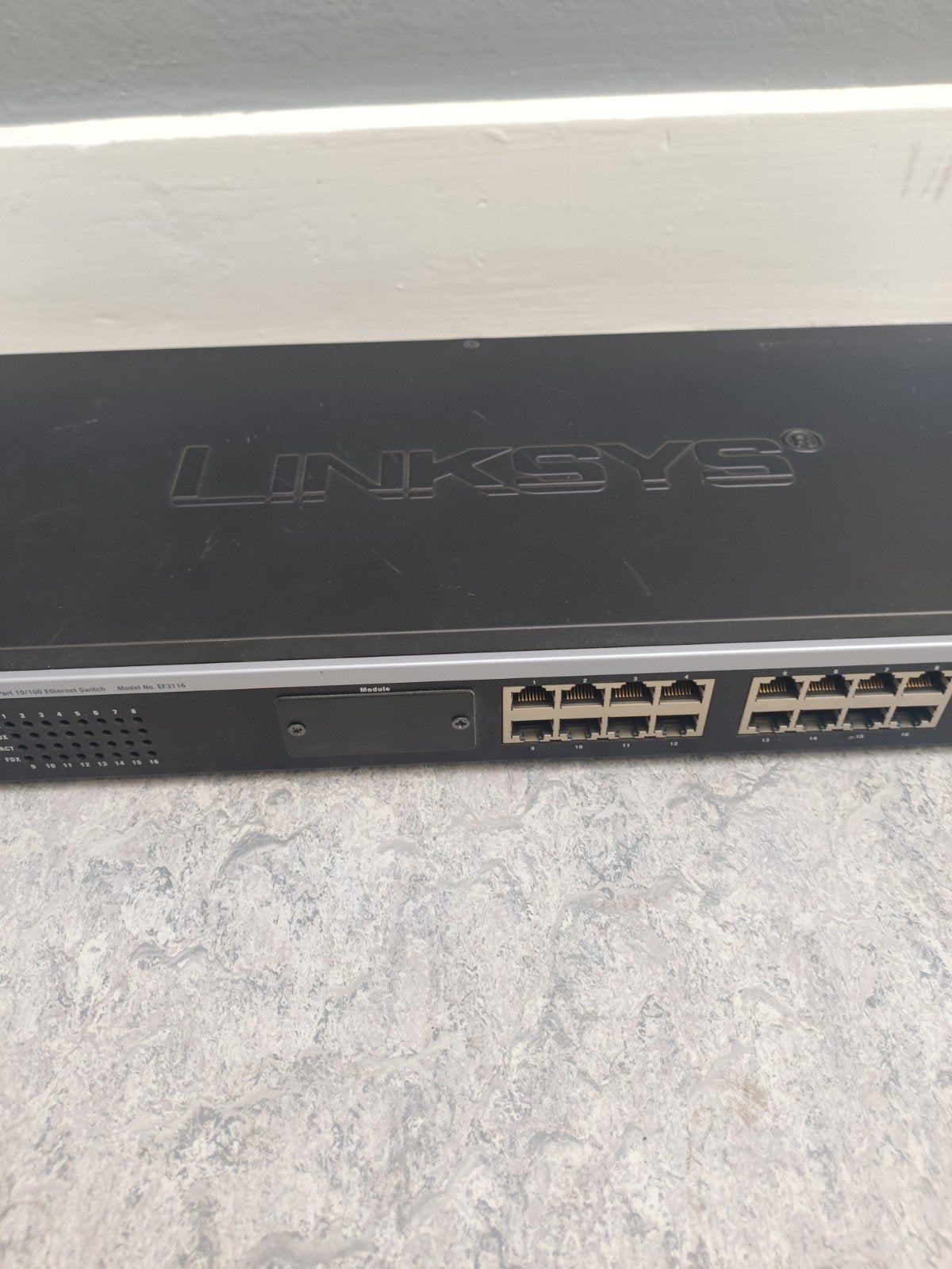 Linksys etherfast 3116, Ophalen, Gebruikt