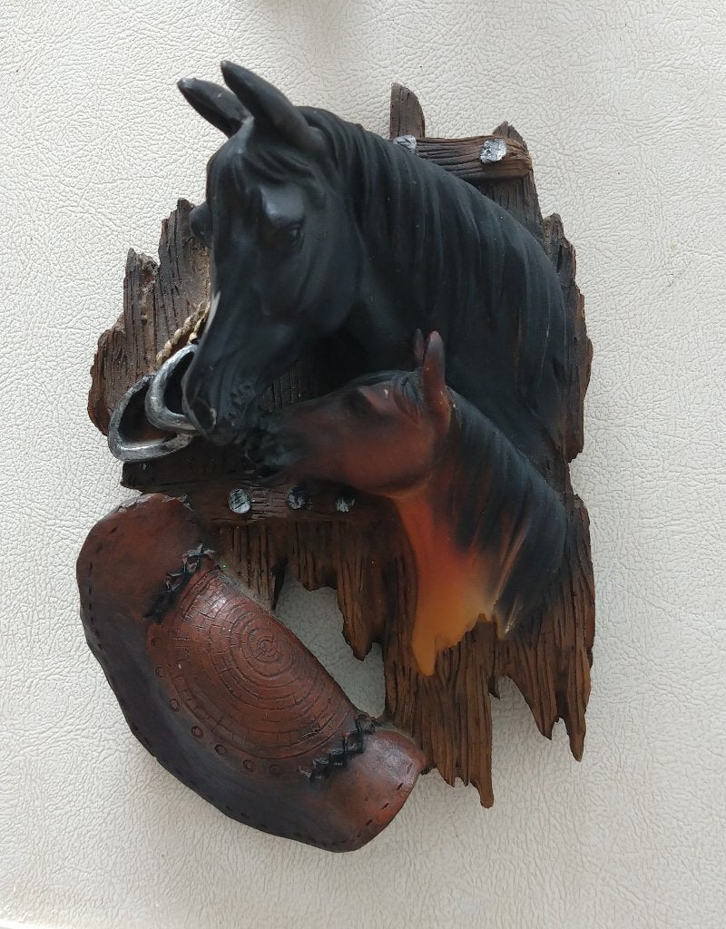 paardenhoofden sculptuur muurkunst, volgnr 19, Overige typen, Overige onderwerpen, Weerbestendig, Minder dan 20 cm