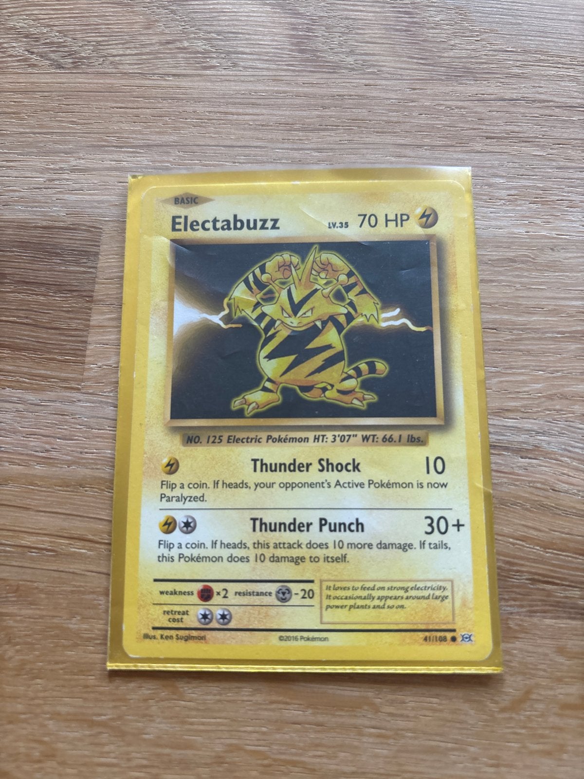 Electabuzz Pokémon kaart (2009/2016) - Zeldzaam, Ophalen, Gebruikt, Losse kaart