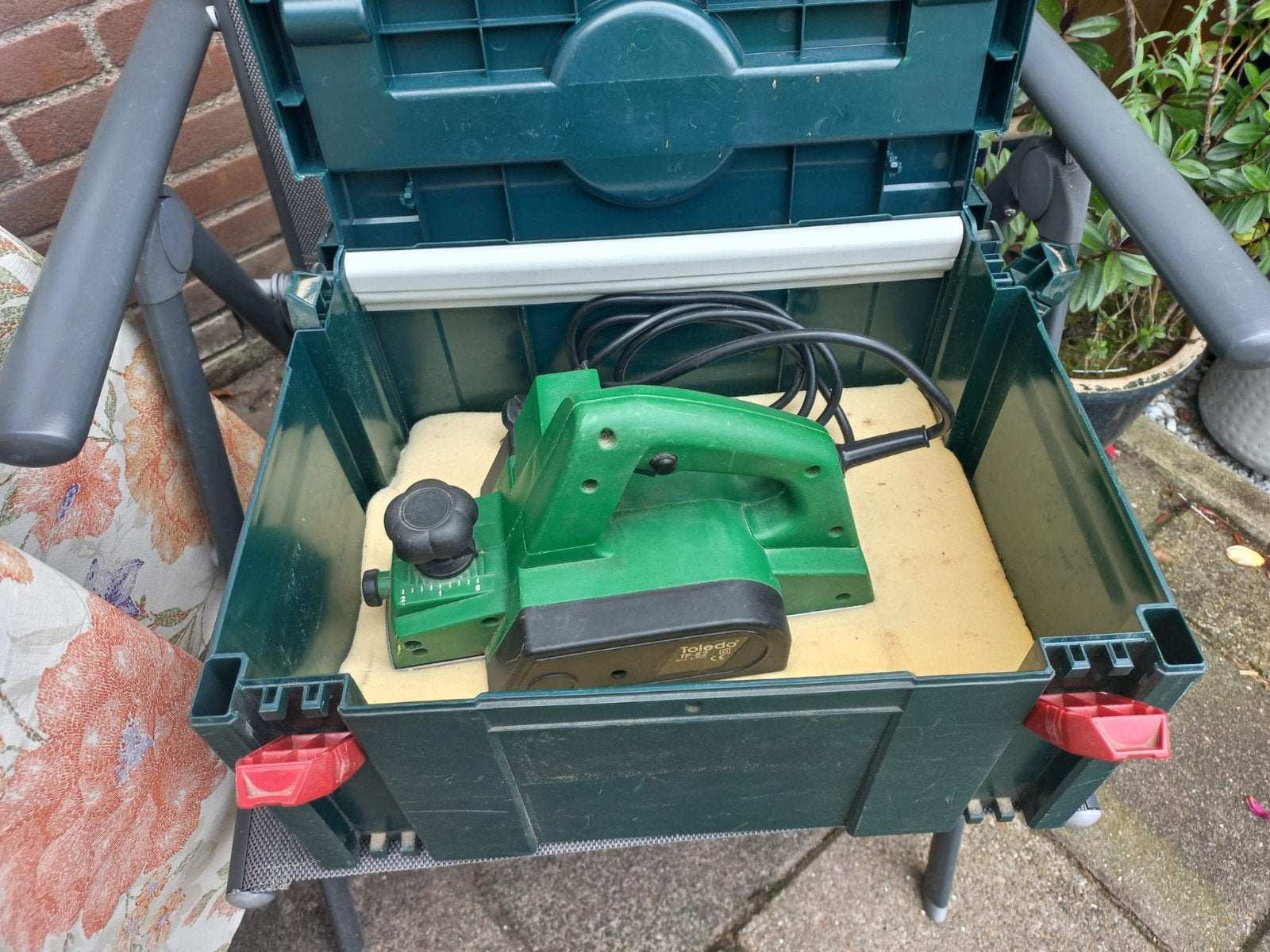 Metabox met Toledo TP-82 schaafmachine, Doe-het-zelf en Verbouw, Ophalen of Verzenden, Gebruikt