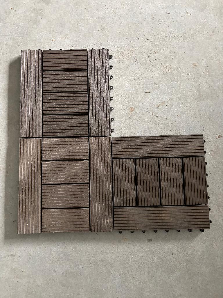 Vlondertegel composiet 30 x 30 cm - 29 stuks voor € 145,-, Tuin en Terras, Ophalen, Nieuw, Composiet