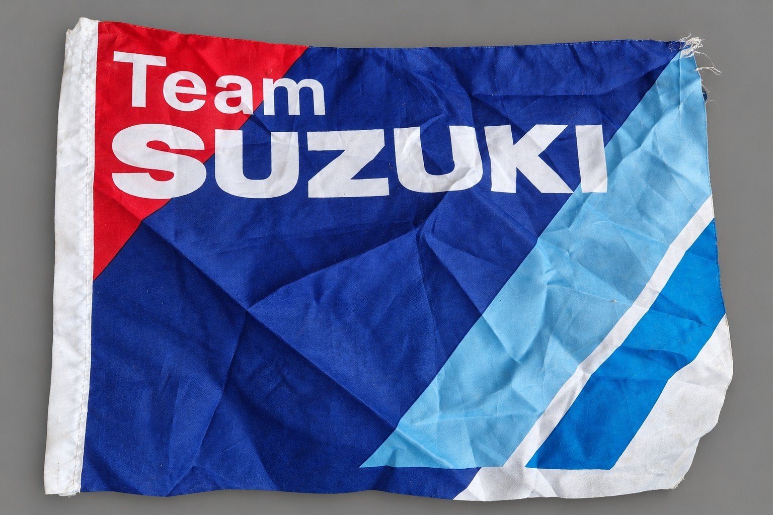 Vintage Team Suzuki vlag motorcross motorsport, Ophalen of Verzenden