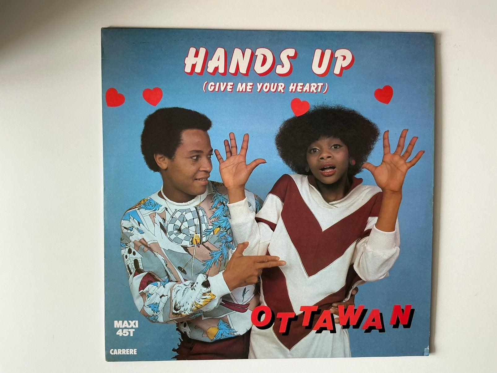 Ottawan – Hands Up (Give Me Your Heart) 12” disco, Zo goed als nieuw, Disco, 12 inch, Overige typen