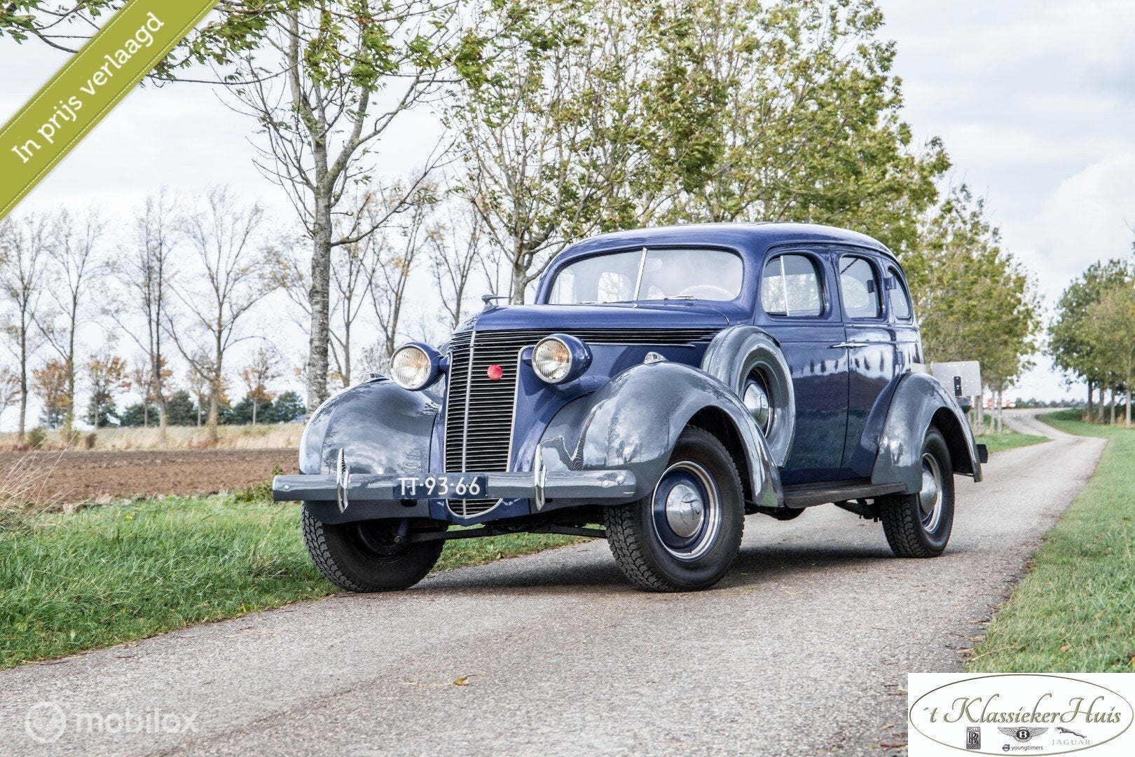 Studebaker President 8-cilinder gerestaureerd, Auto's, Overige merken, Achterwielaandrijving, 3920 cc, Blauw
