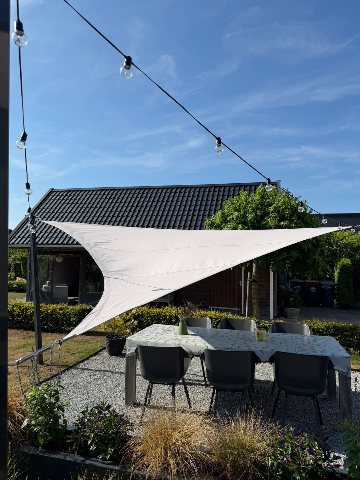 Nesling waterdicht schaduwdoek driehoek 500 cm Dreamsail, Ophalen, Gebruikt