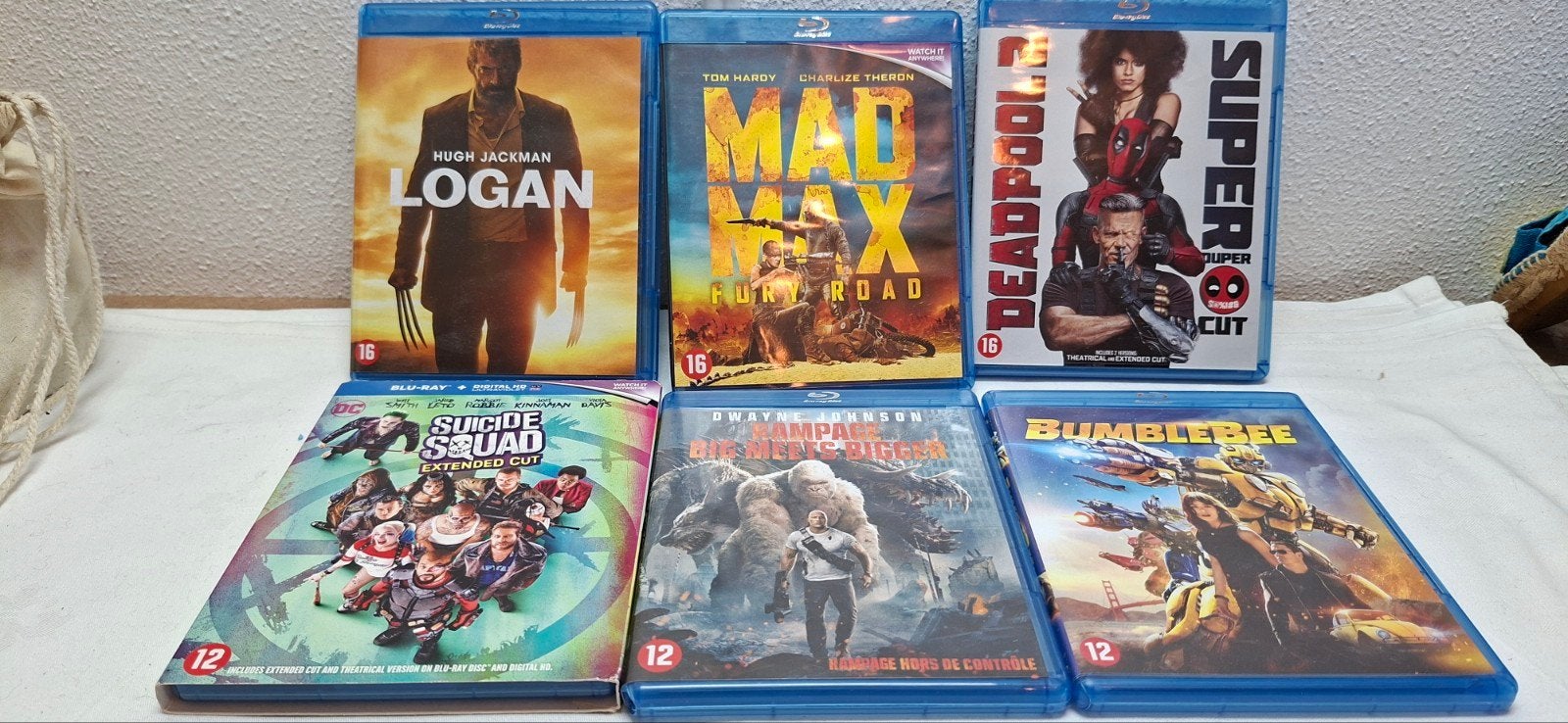 6 Blu-ray Actie Film: Logan, Mad Max, Deadpool 2 etc., Gebruikt, Film, Actie, Ophalen of Verzenden