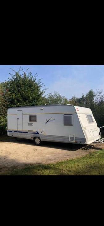 Burstner ventana 550 tk familie stapelbed, Rondzit, Particulier, Bürstner, 5 tot 6 meter