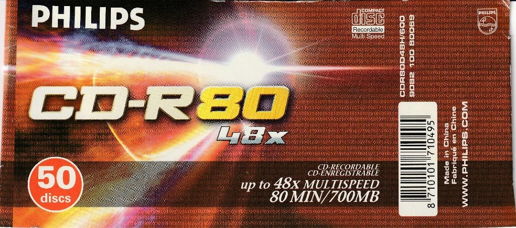PHILIPS CD´S 50 STUKS, Cd, Nieuw, Ophalen of Verzenden, Op spindel