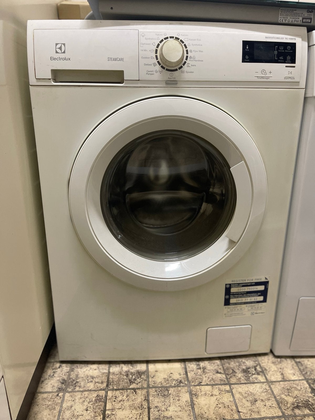Electrolux EWF1476GDW Wasmachine - Voorlader, Ophalen, Gebruikt, Voorlader, 85 tot 90 cm