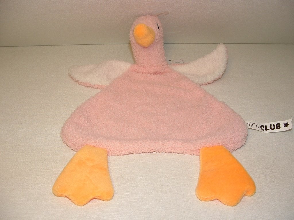 TOYS EEND KNUFFELDOEK MINI CLUB ZACHTE KRULLENDE BADSTOF, Ophalen of Verzenden, Nieuw, Eend