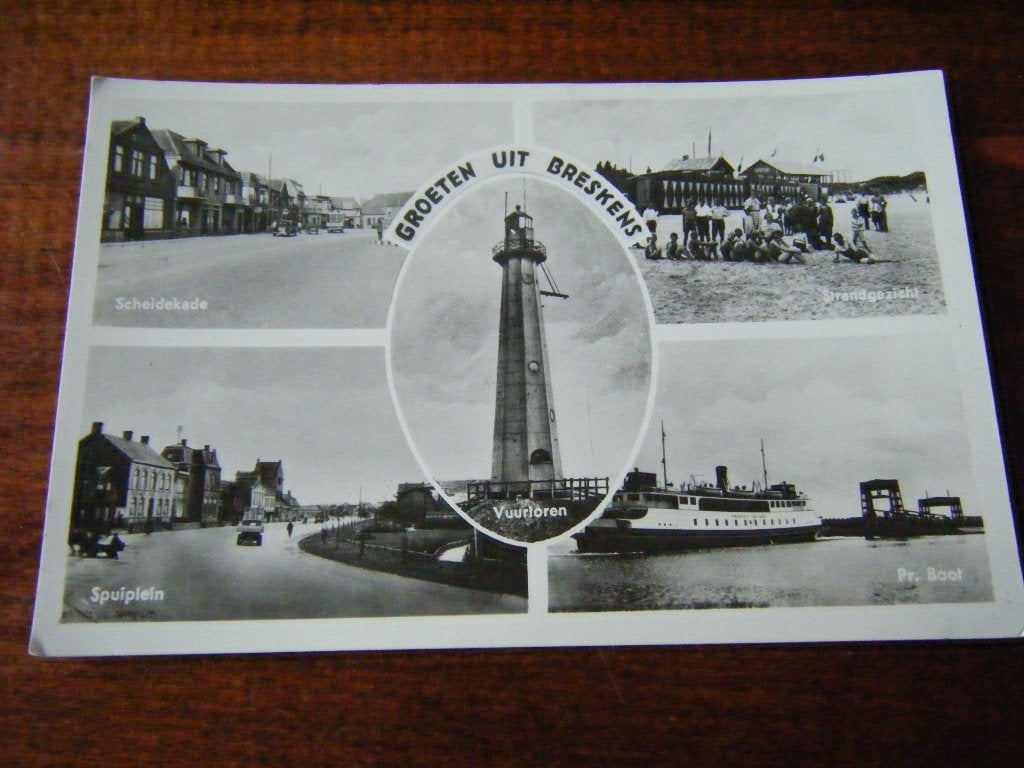 E40 - Breskens - oa Vuurtoren - Mooi/Oud, Ophalen of Verzenden, 1940 tot 1960, Zeeland