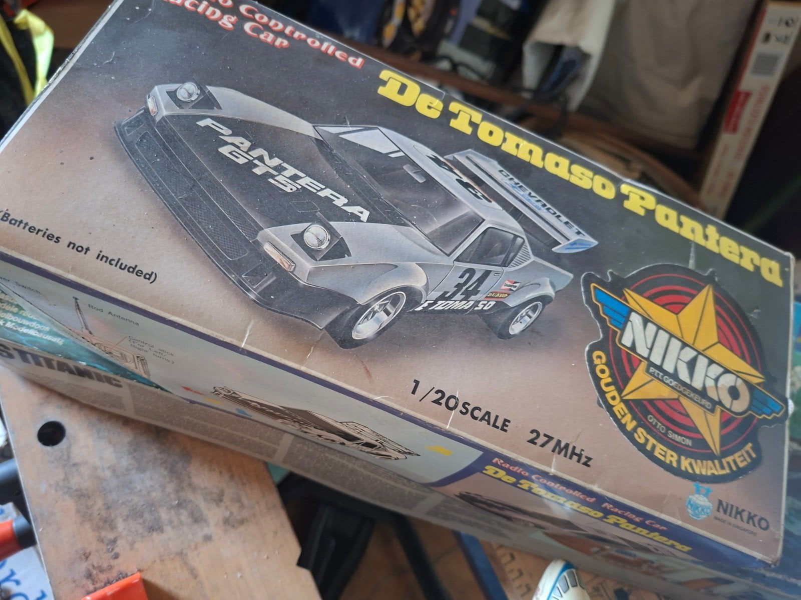 De tomaso pantera GT4 ford V8 race auto, Hobby en Vrije tijd, Modelbouw | Radiografisch | Auto's, Ophalen, Zo goed als nieuw, Overige schalen