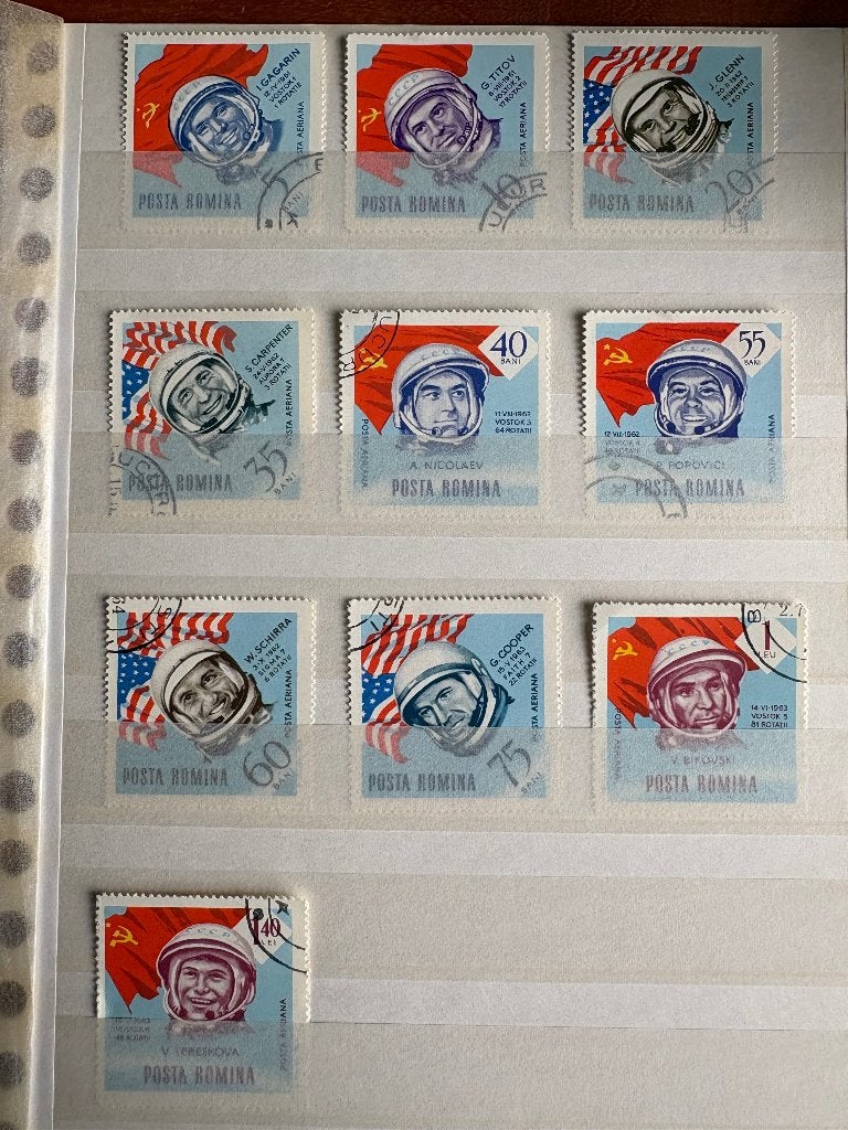 Roemenië ruimtevaart, Postzegels en Munten, Ophalen of Verzenden, Gestempeld, Overige thema's