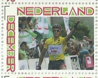 Persoonlijke Decemberzegel Jan Jansen Gele trui, Ophalen of Verzenden, Na 1940, Postfris