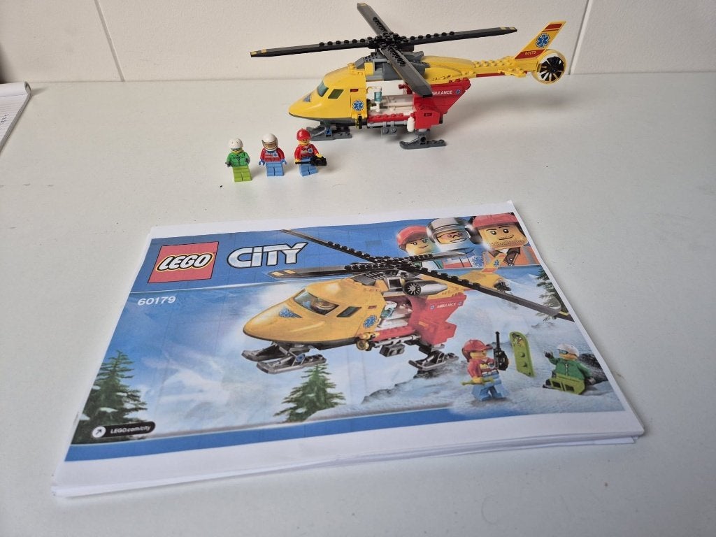 Lego reddingshelicopter, Lego, Ophalen of Verzenden, Zo goed als nieuw, Compleet