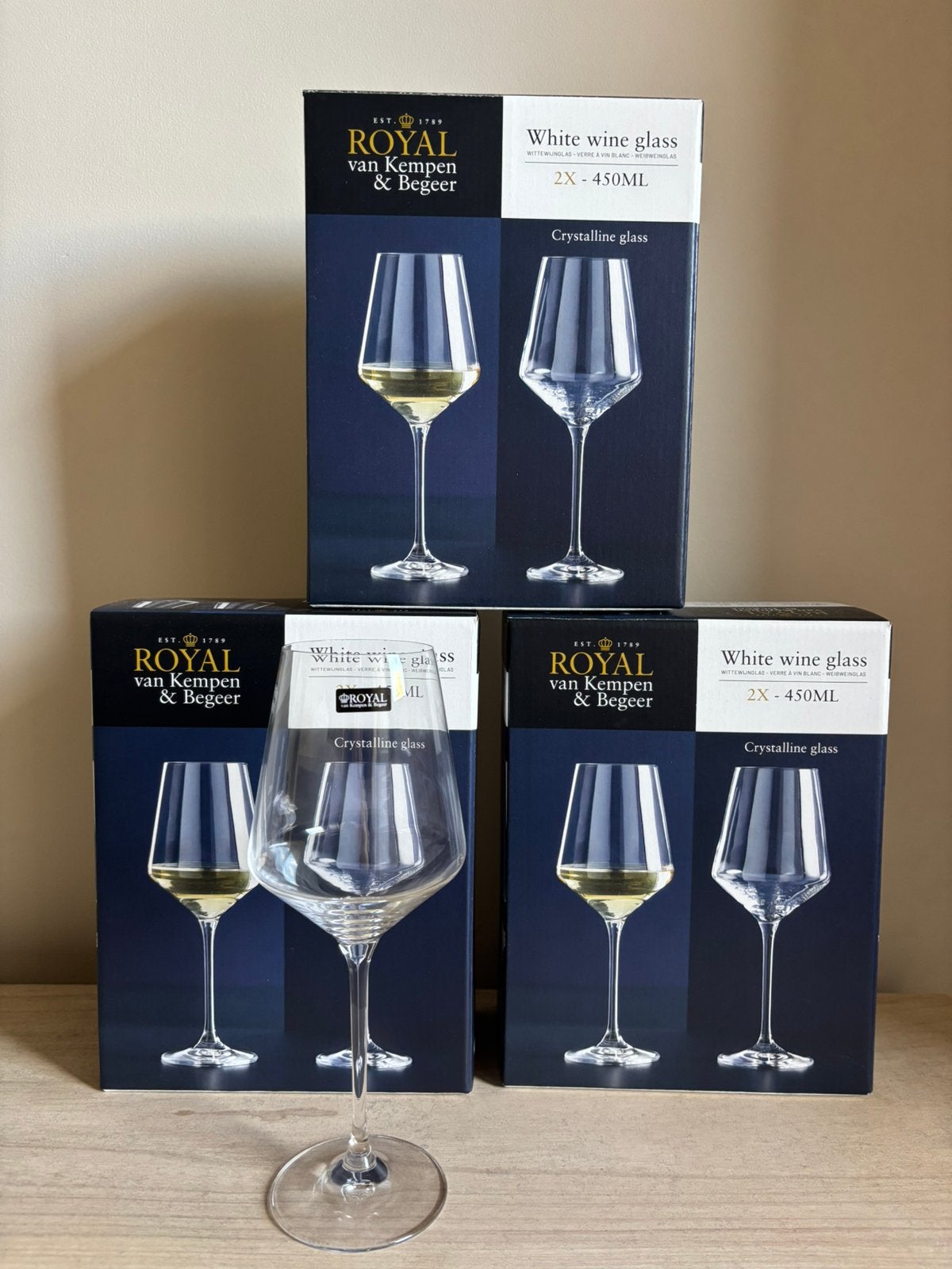 royal van kempen & begeer white wine glass, Ophalen, Nieuw, Overige typen