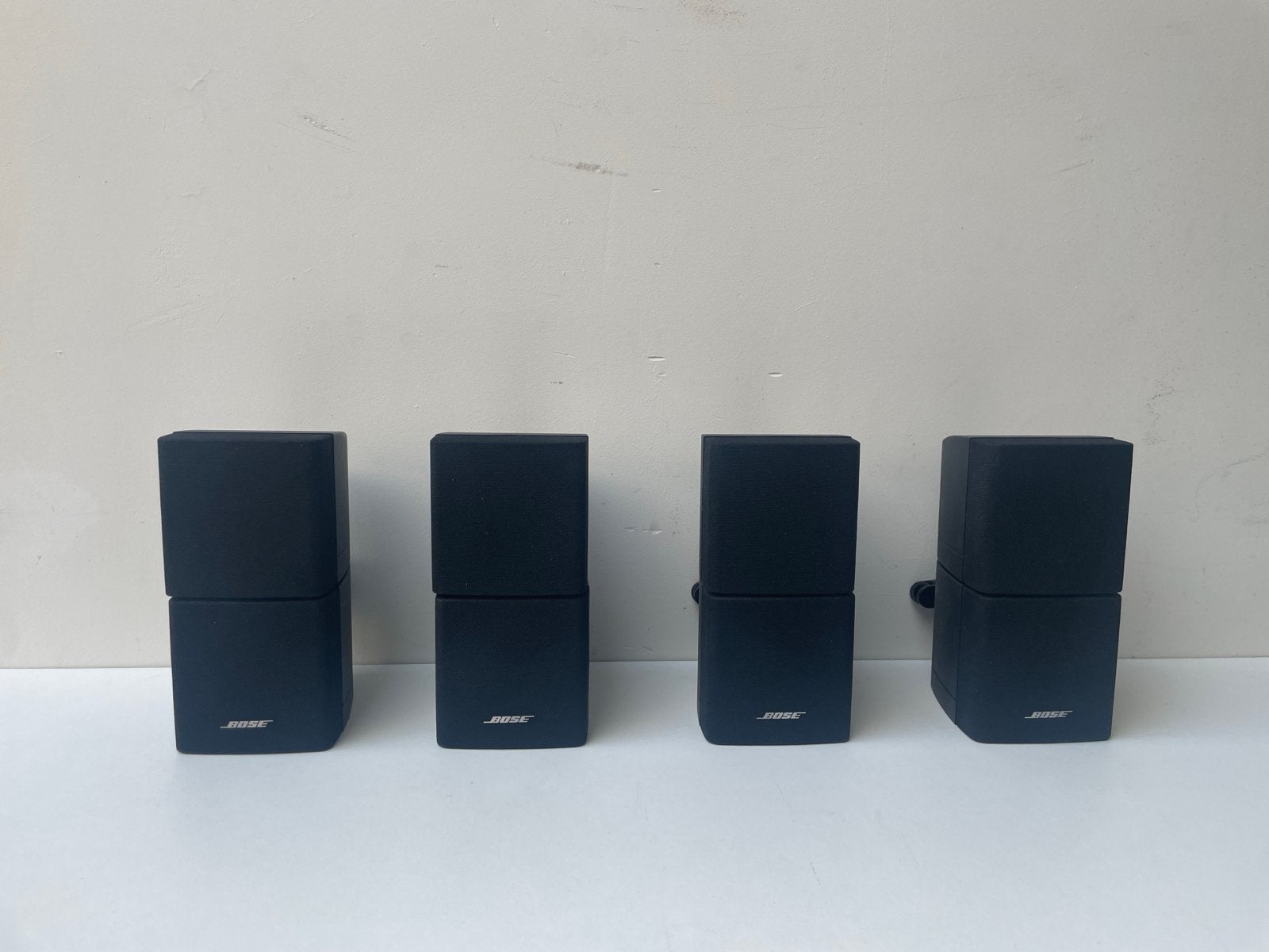4x BOSE 5.1 ZWARTE DOUBLE JEWEL CUBE LIFESTYLE LUIDSPREKERS, Gebruikt, Ophalen of Verzenden, Surroundset, Bose