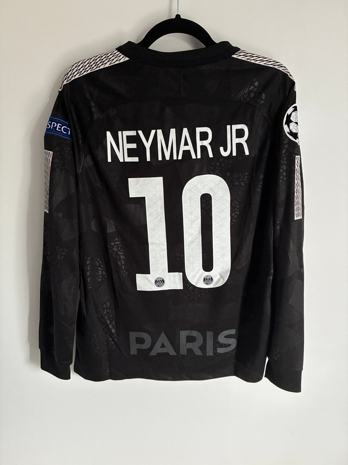 Paris Retro Zwart Uitshirt Lange Mouw — Neymar Jr #10 — S, Maat S, Ophalen of Verzenden, Nieuw, Shirt