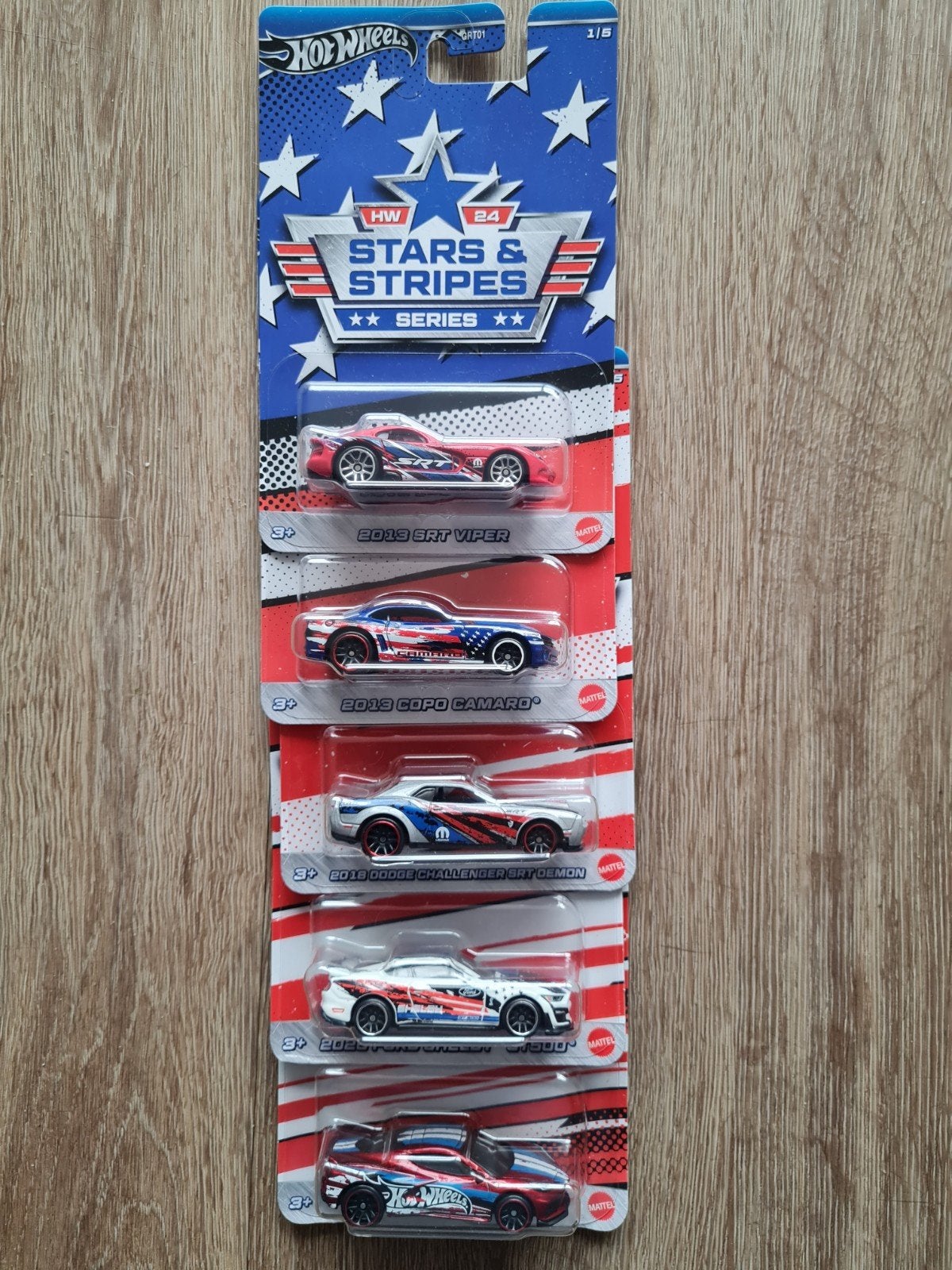 Stars & Strips serie van 5 stuks 1:64 (Hotwheels), Ophalen of Verzenden, Nieuw, Auto