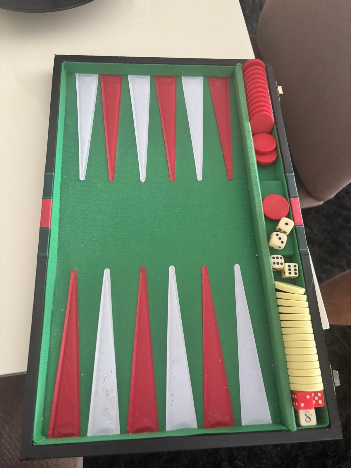 Backgammon gucci stijl koffer, Ophalen of Verzenden, Gebruikt