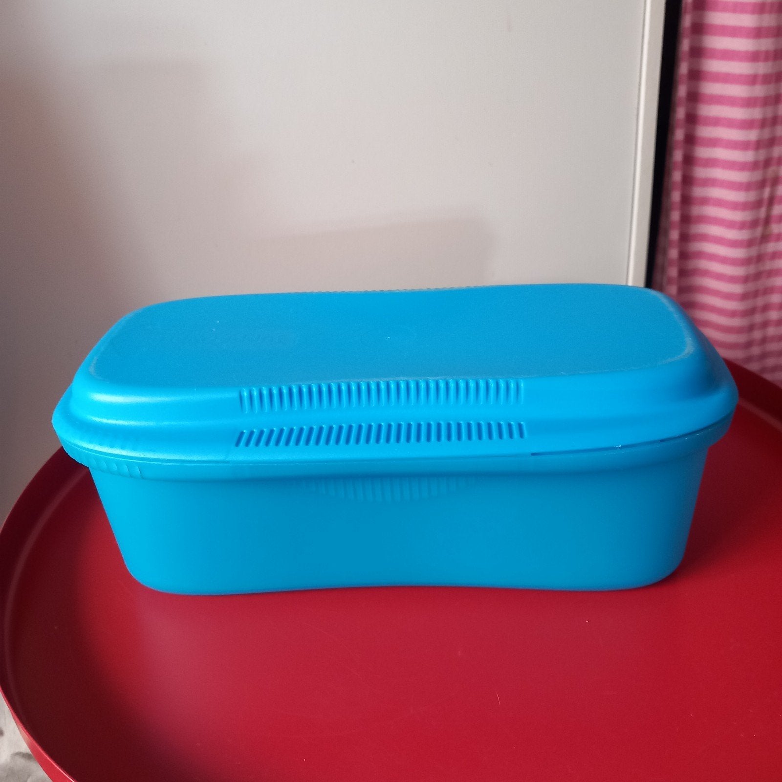 Tupperware magnetron stomer, Ophalen of Verzenden, Zo goed als nieuw, Blauw, Overige typen