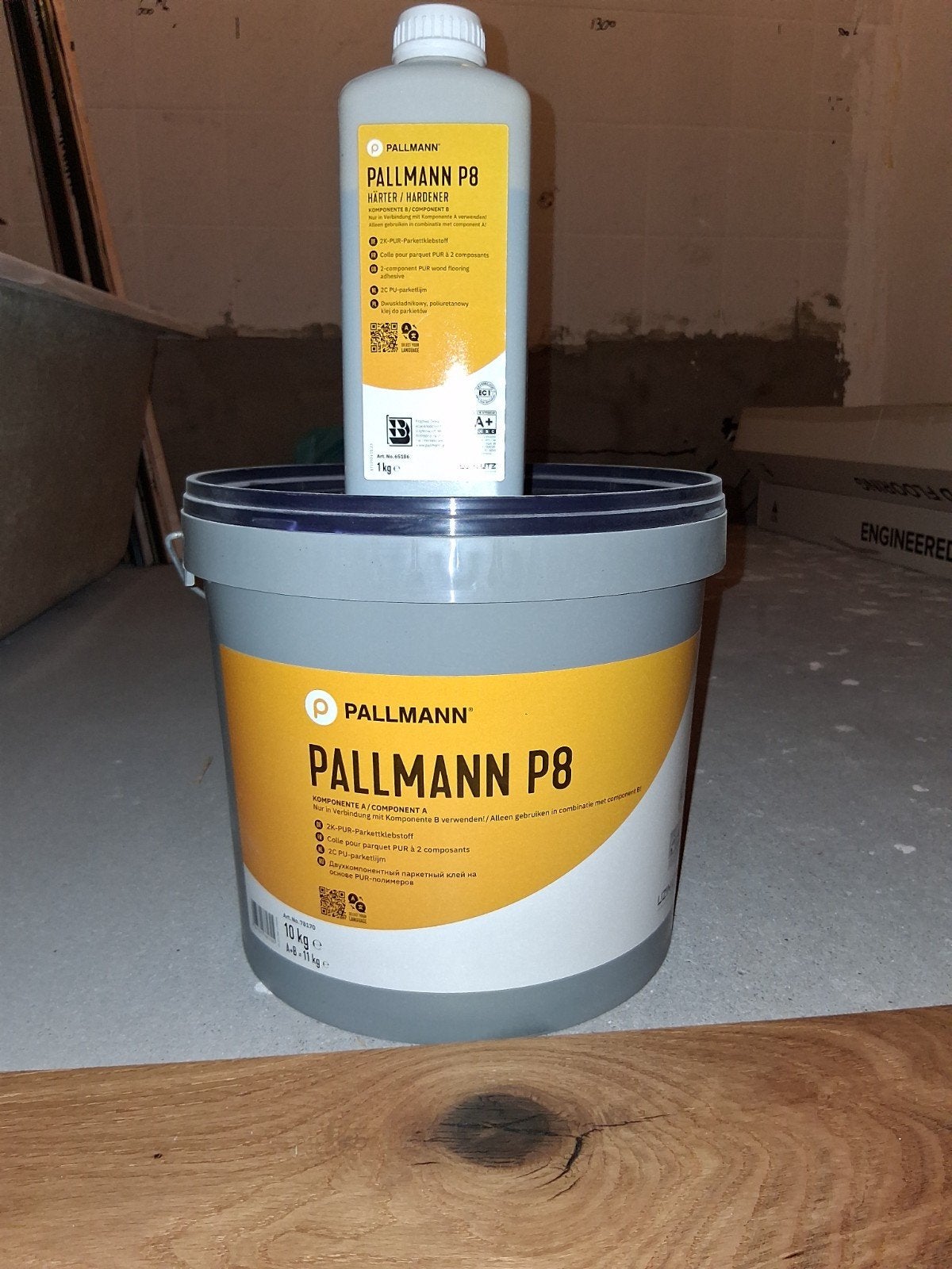Vloerlijm 2 componenten vloer lijm
Pallmann p8 + impregneer, Doe-het-zelf en Verbouw, Ophalen, Nieuw