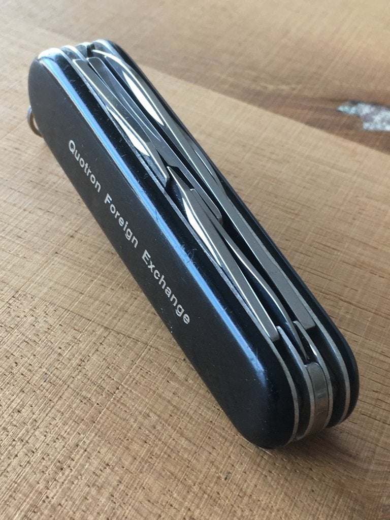 Victorinox zakmes 80’s. Black QFE, Ophalen of Verzenden, Gebruikt