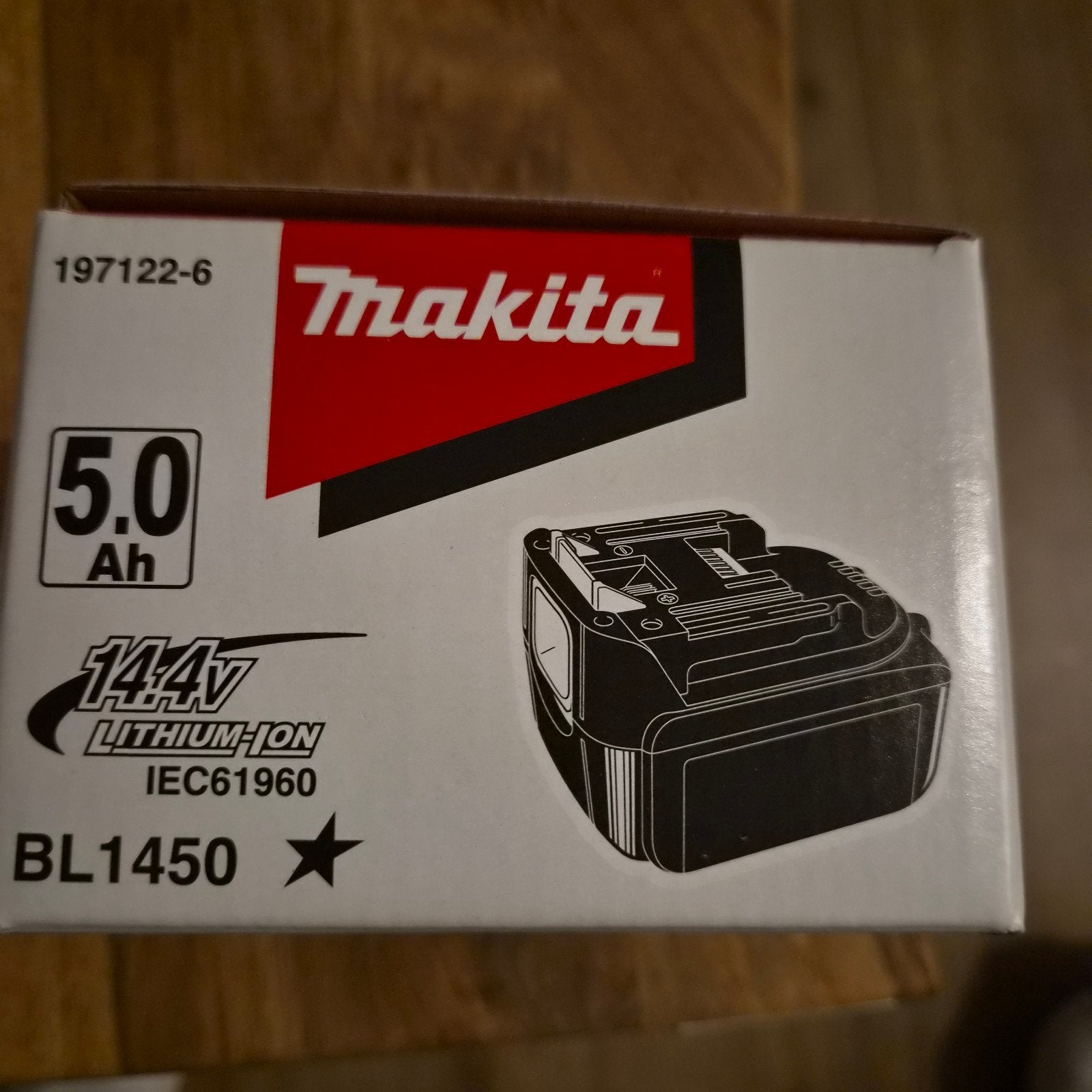 2 x Makita BL1450 14.4V 5.0Ah Lithium-Ion Accu, Nieuw