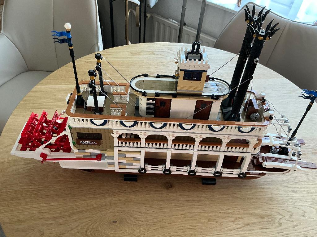 Lego Ideas 21356 Amelia Rivierstoomboot - Zeer Gedetailleerd, Ophalen, Lego, Compleet, Complete set