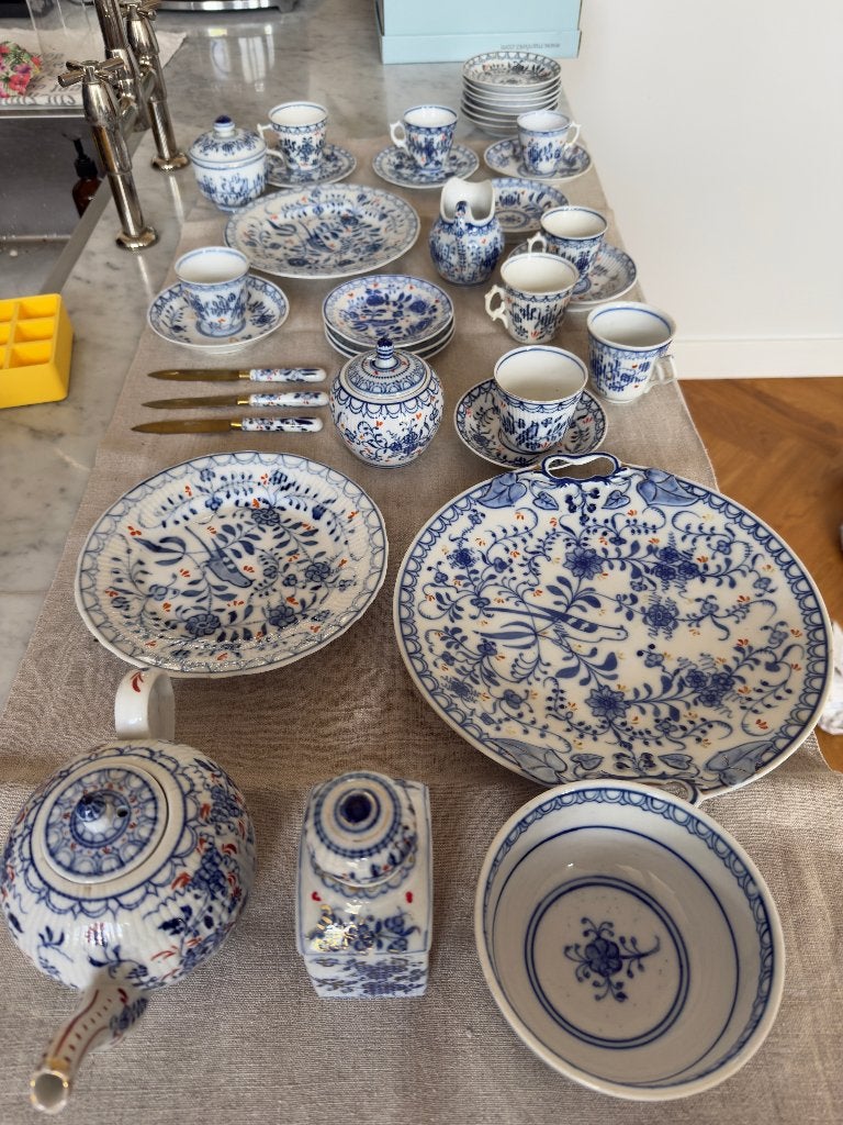 Serviesset Zwiebelmuster, Antiek en Kunst, Antiek | Porselein, Ophalen