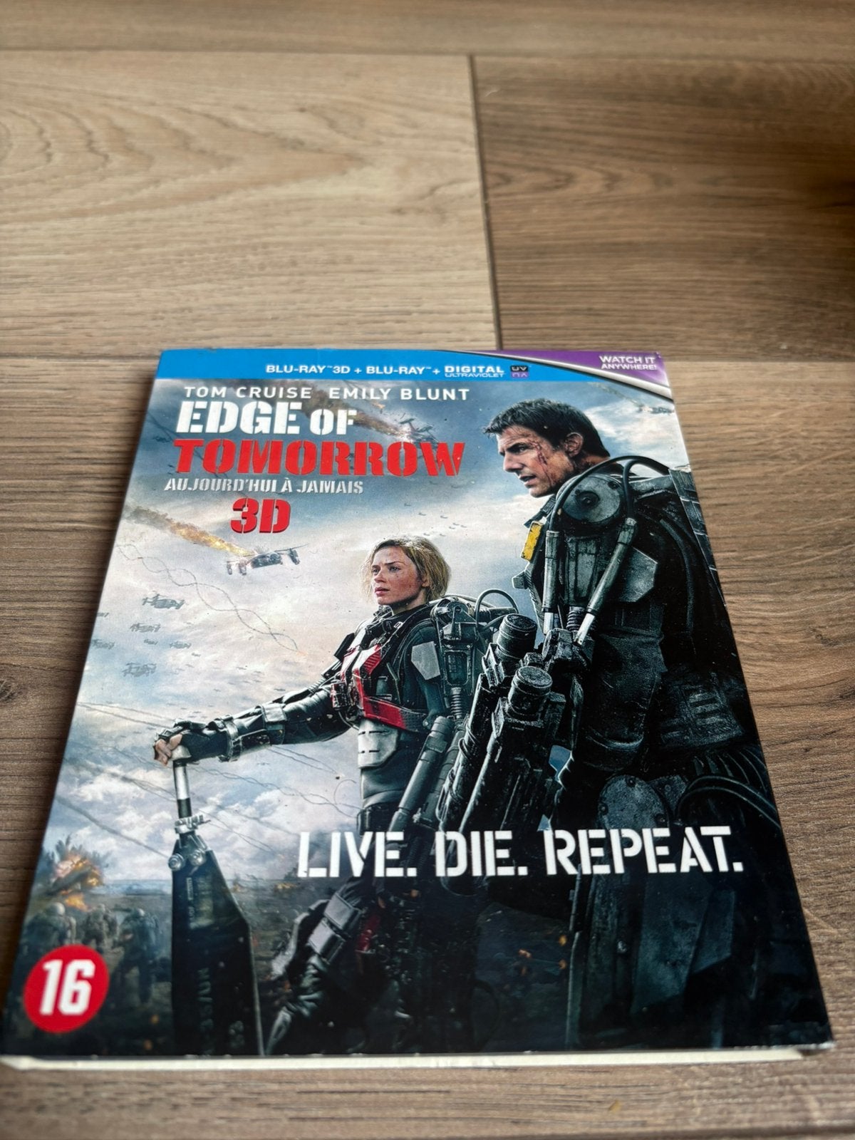 Edge of Tommorow 3D blu ray nederlandse uitgave, Ophalen of Verzenden, Zo goed als nieuw, Actie