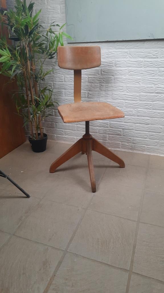 Vintage Ama Elastiek Laboratoriumstoel, Architecten stoel, Huis en Inrichting, Ophalen, Gebruikt, Zwart, Gerrit mouwweg 91 8075AH Elspeet
